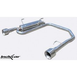 Echappement sport/route INOXCAR Racing Peugeot 206 HDI 1.4 (68ch) 2001-> | Silencieux arriére une sortie Rally Ø90mm