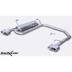 Echappement sport/route INOXCAR Racing Peugeot 206CC 1.6 16V (109ch) 2001-> | Silencieux arriére Street une sortie ronde Ø80mm