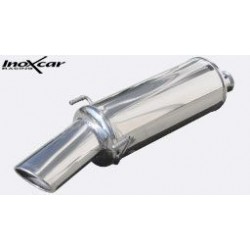 Echappement sport/route INOXCAR Racing Peugeot 306 1.4 (75ch) 1997-2001 | Silencieux arriére Street une sortie ovale Ø120x80mm