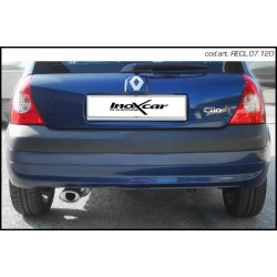 Echappement sport/route INOXCAR Racing Renault Clio 2 1.4 16V (98ch) 1999-> Ø45 | Silencieux arriére une sortie Rally Ø90mm