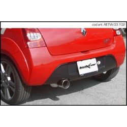 Echappement sport/route INOXCAR Racing Renault Twingo 2 RS SPORT 1.6 16V (133ch) 2009-> Ø50 | Tube central avec silencieux