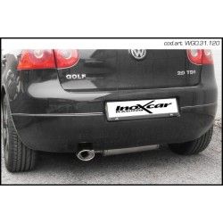 Echappement sport/route INOXCAR Racing VW Golf 5 2.0 TDI (140ch) 2004-> Ø55 | Silencieux arriére une sortie obolong Ø145x50mm
