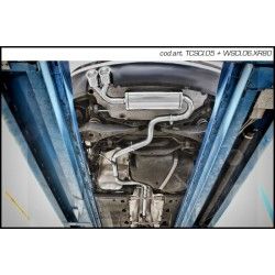 Echappement sport/route INOXCAR Racing VW 2.0 TDi (170ch) 2008-> | Silencieux arriére Street une sortie ovale Ø120x80mm Oblique