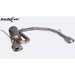 Echappement sport/route INOXCAR Racing Citroën Saxo 1.6 8V (98ch) 1999-> | Silencieux arriére Street une sortie ovale Ø120x80mm