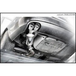Echappement sport/route INOXCAR Racing A4 (Type 8K) B8 2.0 TFSi 4WD (211ch) 2008-> | Silencieux arriére Street deux sorties rond