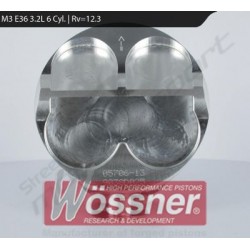 Pistons Forgés Wössner BMW M3 E36 3.0L 6 Cyl. 2 segments | Rv=12.6