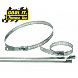 12 Colliers pour fixation isolant ruban/bande thermique | 12 x 23 cm